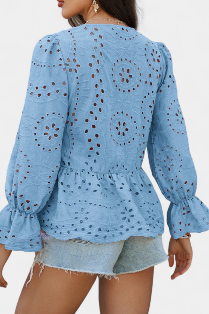 Kayden | Bohemian Lace Top with Flowing Cut