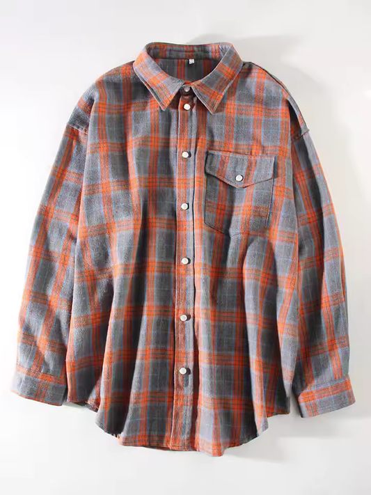 Leandra | Vintage Check Oversized Shirt