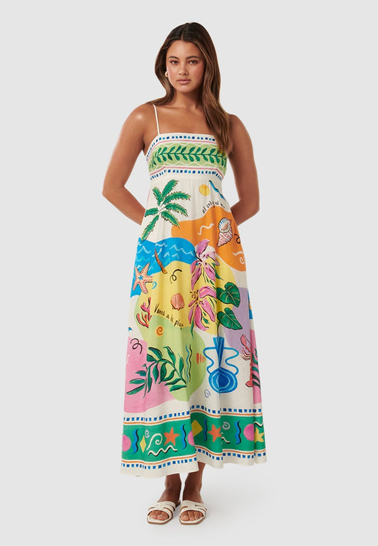 Adaia - Midi Printed Dress