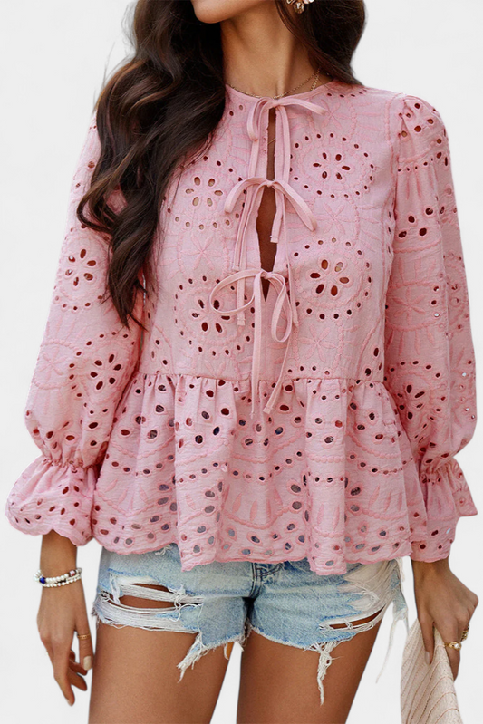 Kayden | Bohemian Lace Top with Flowing Cut